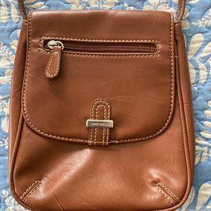 Nine West Brown Leather Crossbody Bag